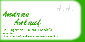andras anlauf business card